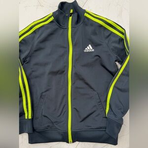 Adidas Boys Long Sleeve Track Gray Jacket. Size S(8)
